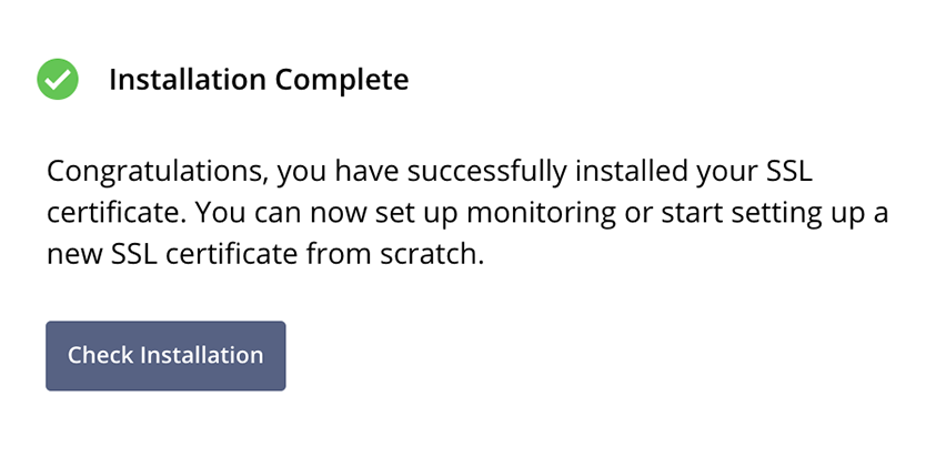 Installation Checks