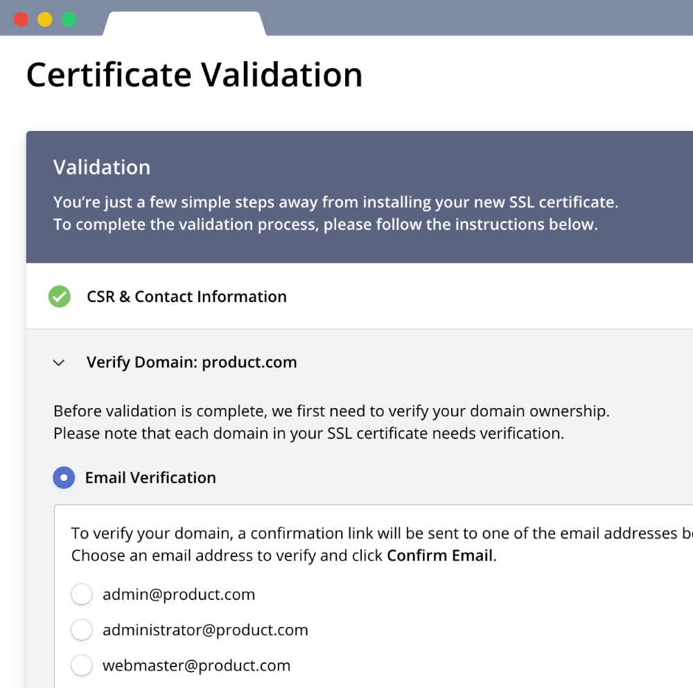 SSL Certificate Validation