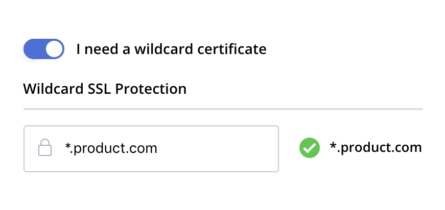Wildcard SSL Protection